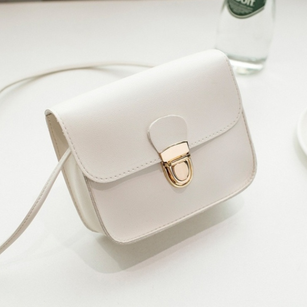 White And Gold Crossbody Bag